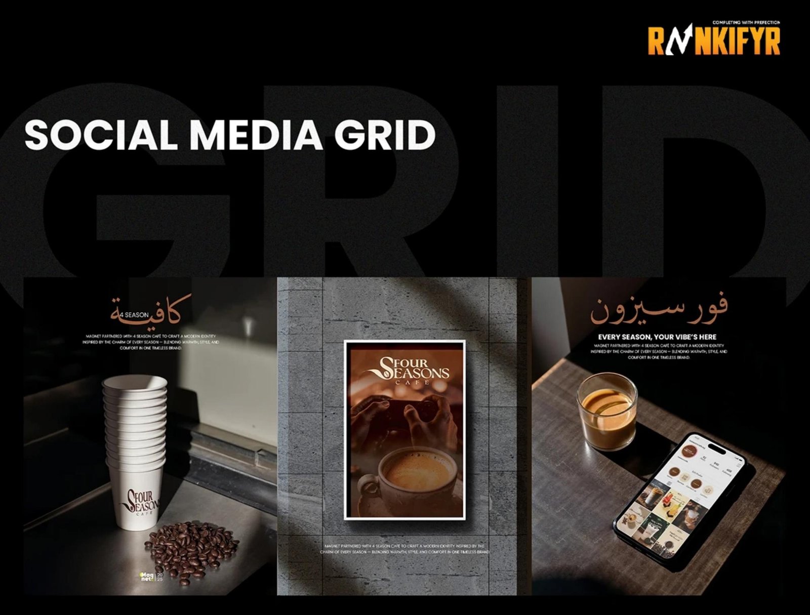 Rankifyr social media grid portfolio